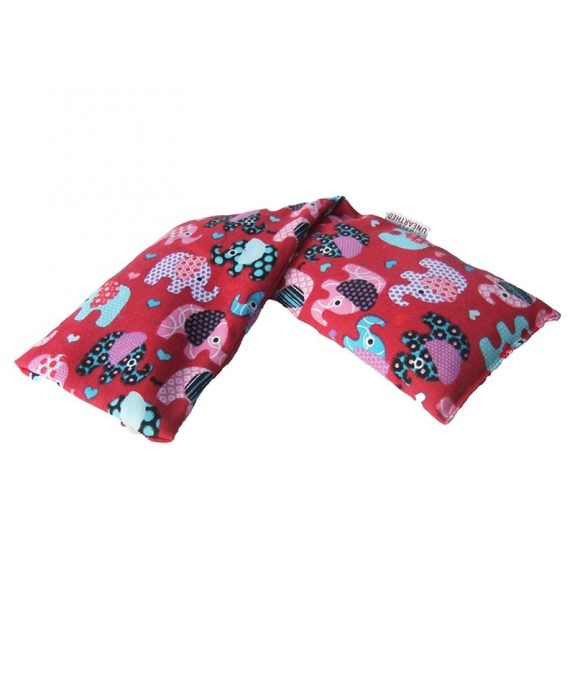 Hot and Cold Pack NON Lavender 100% Cotton Red Elephant Wheat Bag.jpg